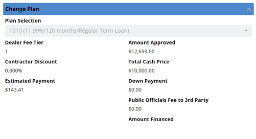 new loan detail version